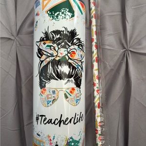 Teacher Life Stainless steel Tumbler with matching straw